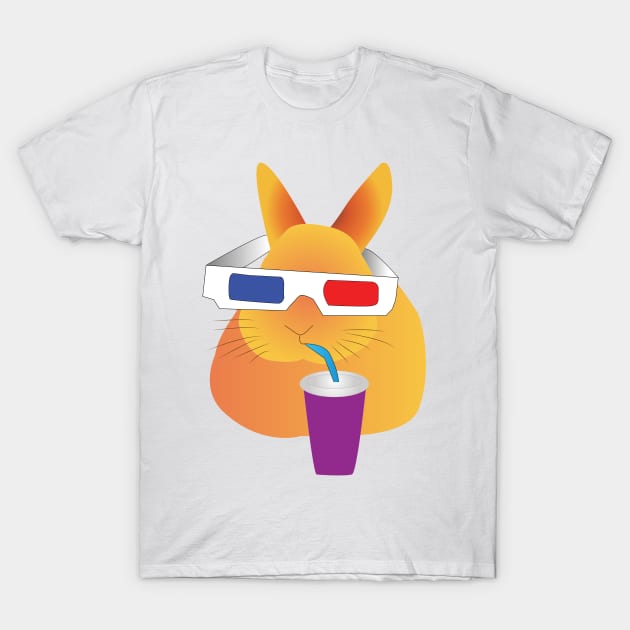 Bunny Funny T-Shirt by QueenieLamb